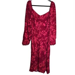 Ava & Viv Red Long Sleeve Dress